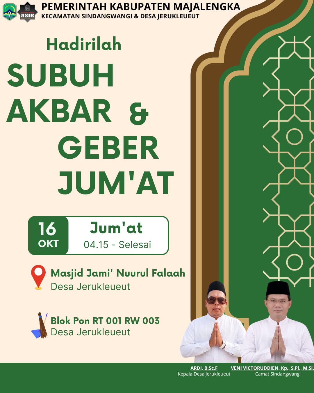 SUBUH AKBAR DESA JERUKLEUEUT KECAMATAN SINDANGWANG&hellip;